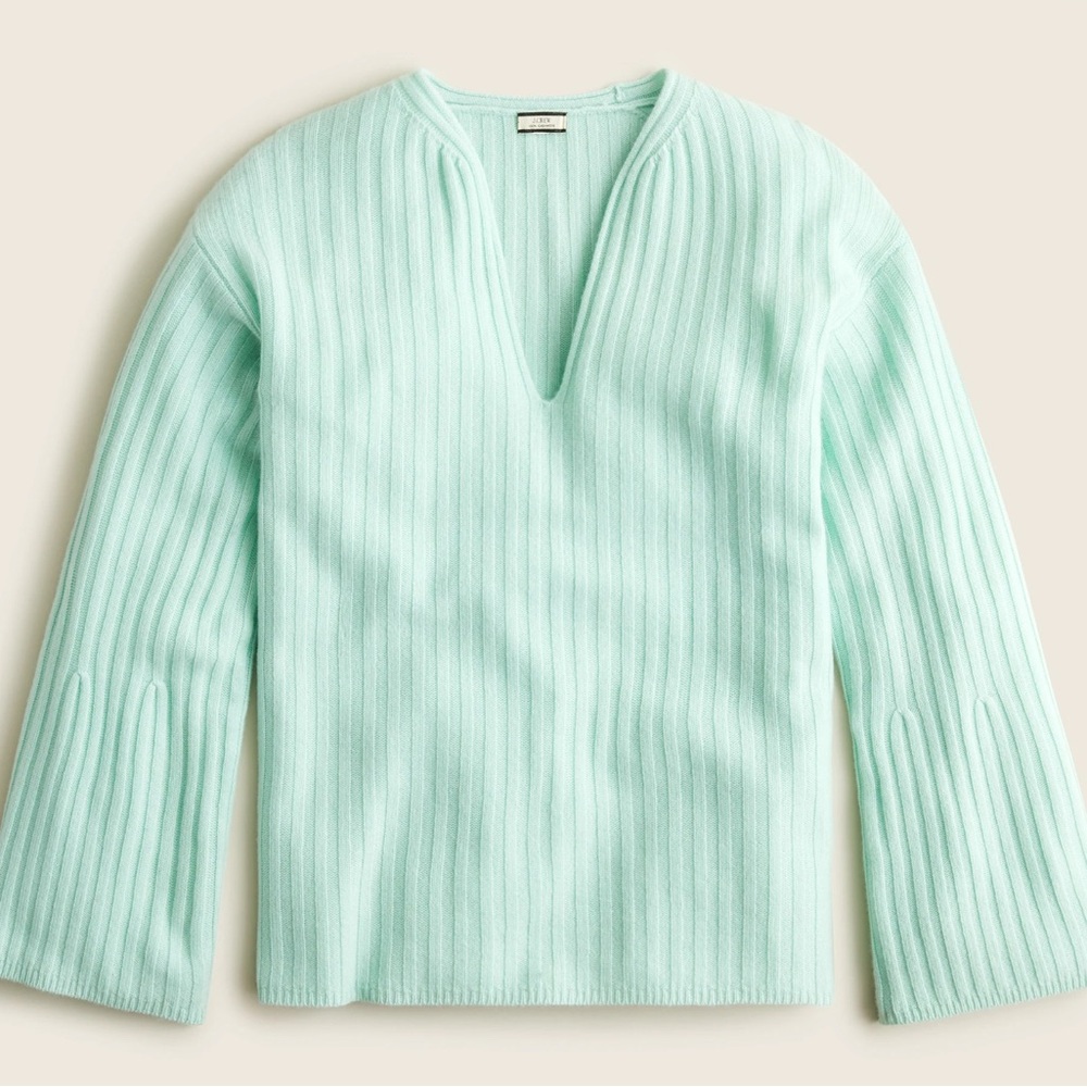 J Crew 100% Ribbed Cashmere Sweater❤️